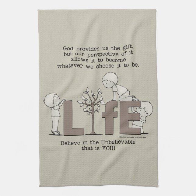Perspective of Life Tea Towel (Vertical)