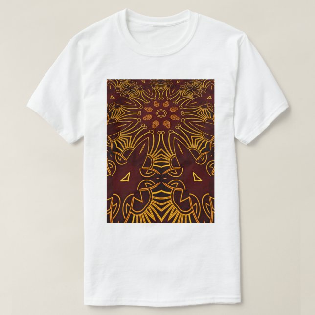 Perspective of Pistil and flower batik Pattern,  f T-Shirt (Design Front)