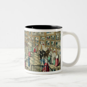 Perspective View of the Salon of the Royal Academy Two-Tone Coffee Mug