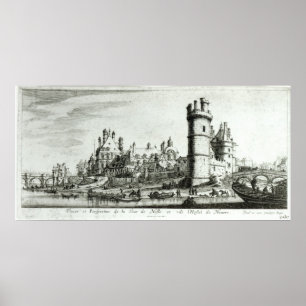 Perspective view of the Tour de Nesle Poster
