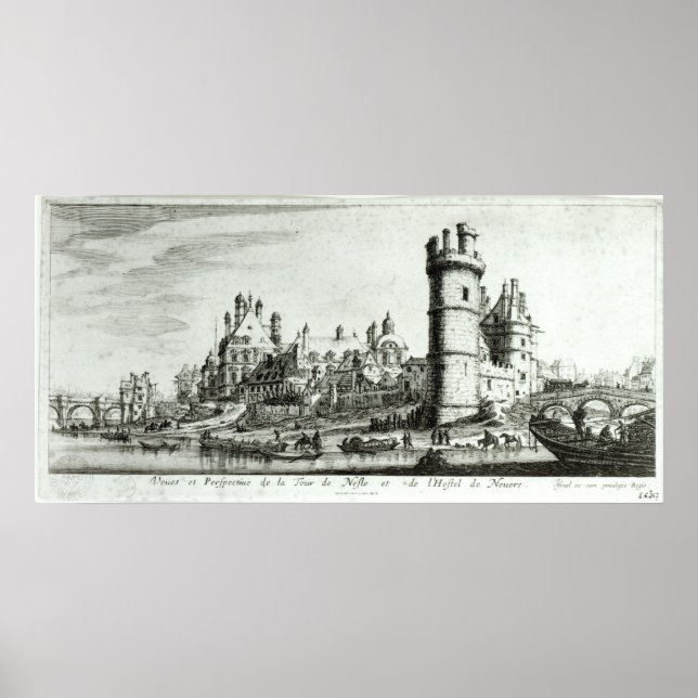 Perspective view of the Tour de Nesle Poster (Front)