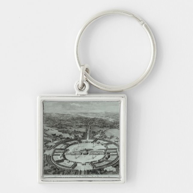 Perspective View of the Town of Chaux, c. 1804 Key Ring (Front)