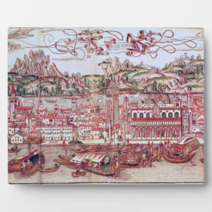 Perspective view of Venice (detail) from 'Opusculu Plaque
