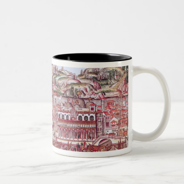 Perspective view of Venice (detail) from 'Opusculu Two-Tone Coffee Mug (Right)