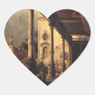 Perspective with a Portico Heart Sticker