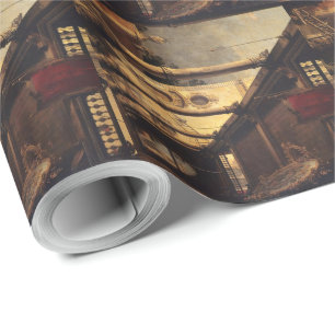 Perspective with a Portico Wrapping Paper