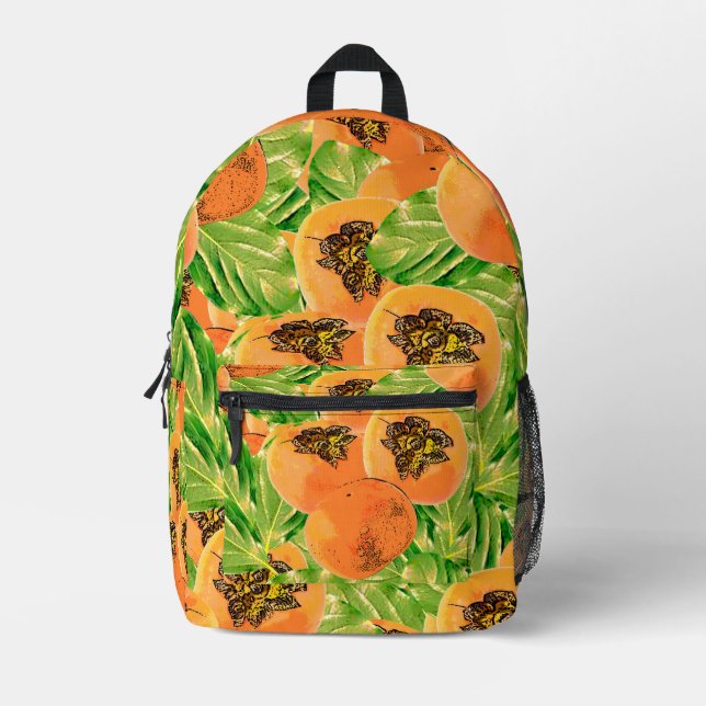 Perssimon Jungle (kaki) Printed Backpack (Front)