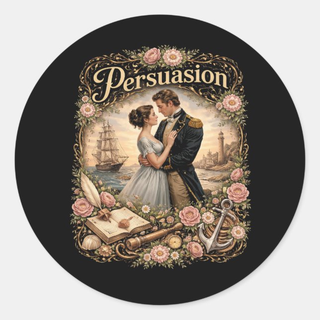 Persuasion Classic Round Sticker (Front)