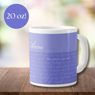 Persuasion Pierce My Soul Personalised Large Coffee Mug