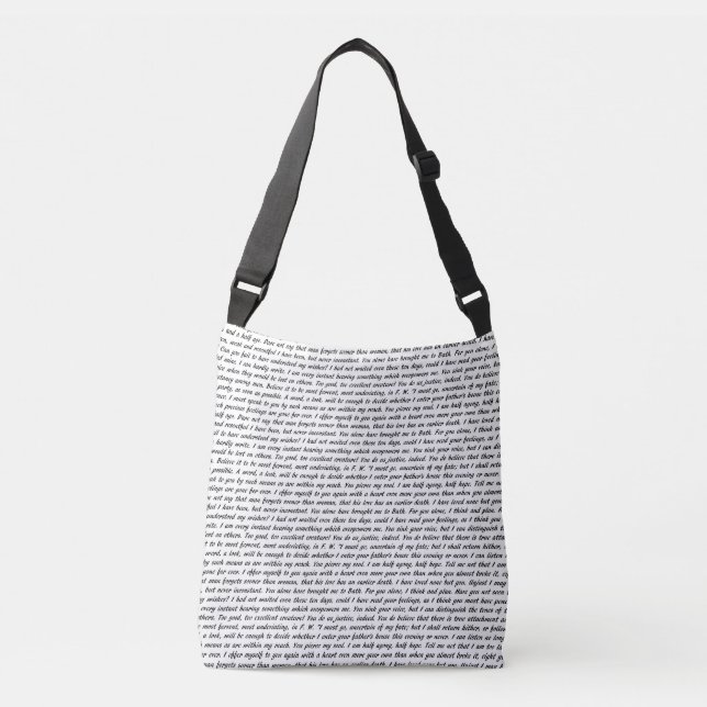 Persuasion Text Crossbody Bag (Front)
