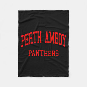 Perth Amboy High School Hs Perth Amboy Nj Retro  Fleece Blanket