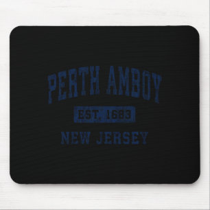 Perth Amboy New Jersey Nj Vintage Established Comf Mouse Mat
