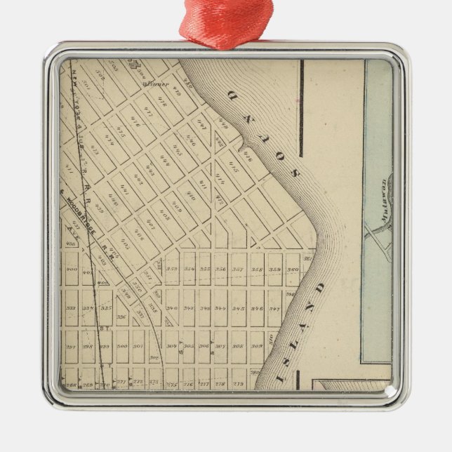 Perth Amboy, NJ Metal Tree Decoration (Front)