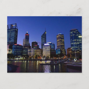 Perth, Australia cityscape photograph Postcard
