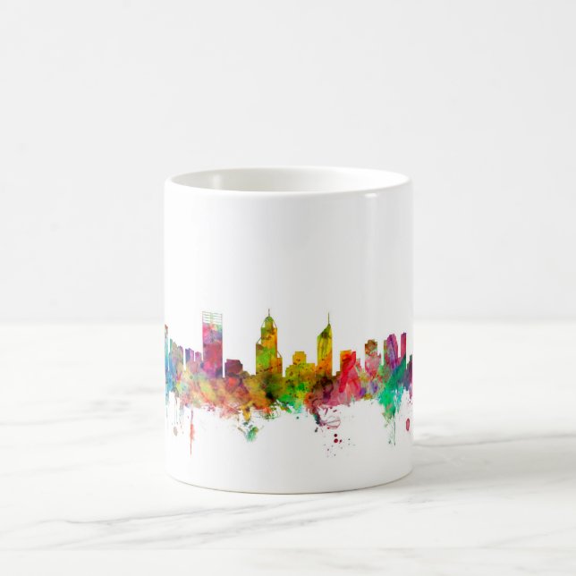 Perth Australia Skyline Coffee Mug (Center)
