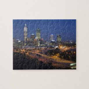 Perth, Australia. View of downtown Perth from Jigsaw Puzzle