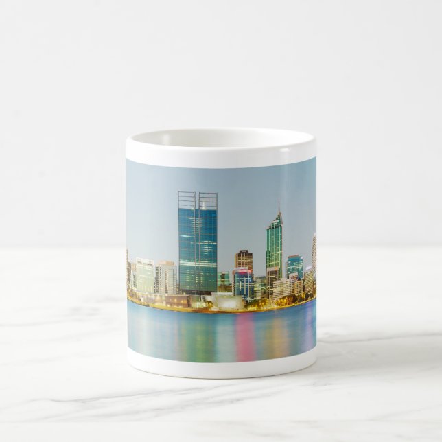 Perth CBD from Mill Point Perth Western Australia Coffee Mug (Center)