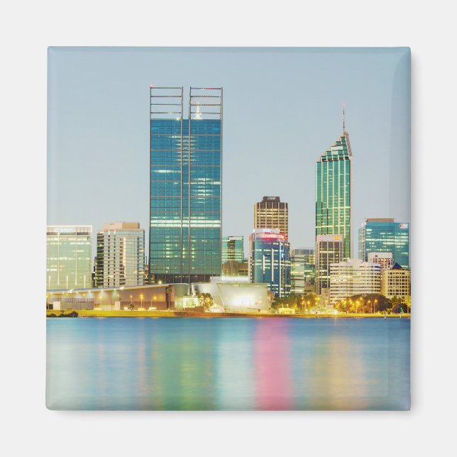 Perth CBD from Mill Point Perth Western Australia Magnet (Front)