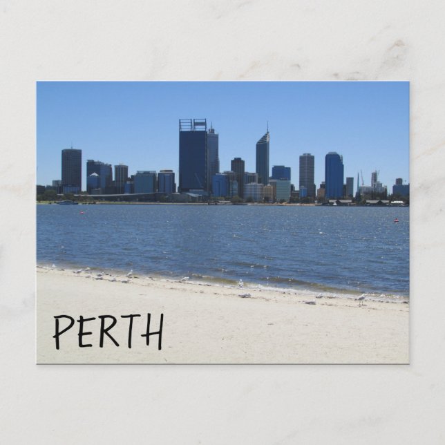 perth city beach postcard (Front)
