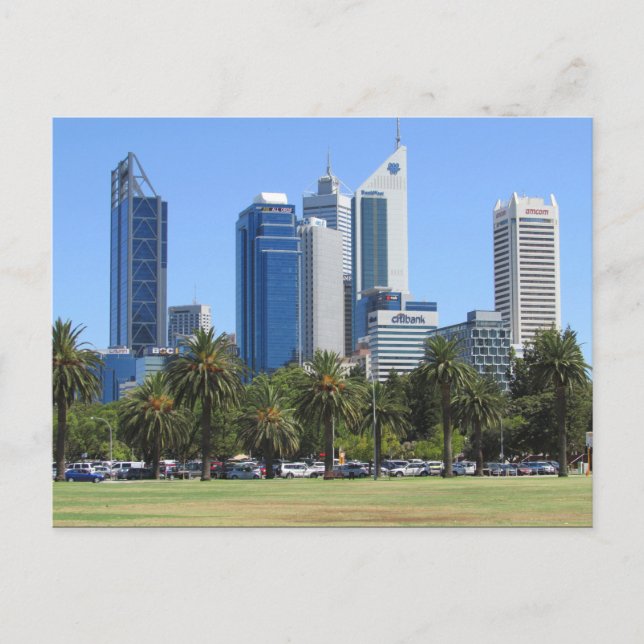 perth city buildings postcard (Front)