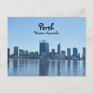 Perth City Skyline at Daytime Postcard