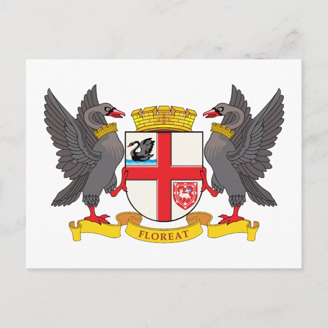 Perth Coat of Arms Postcard (Front)