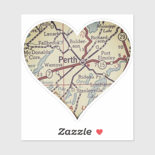 Perth Ontario Vintage Map (Sheet)