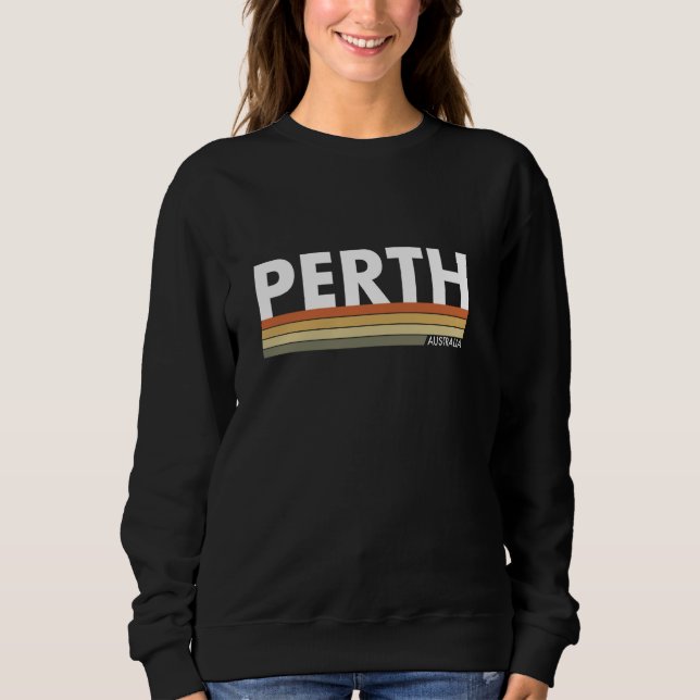Perth Retro Australia Australian Sweatshirt (Front)