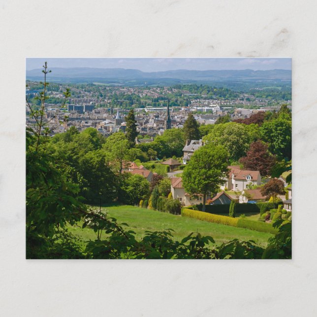 Perth Scotland Cityscape View Postcard (Front)