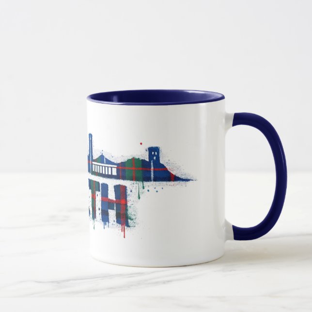 Perth Scotland Tartan Mug Scottish  (Right)