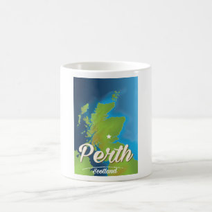 Perth Scotland Travel poster Coffee Mug