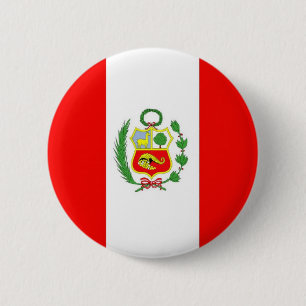 Peru 6 Cm Round Badge