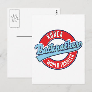 Peru backpacker world traveller logo. postcard
