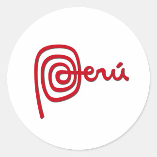 Peru Brand / Marca Peru Classic Round Sticker