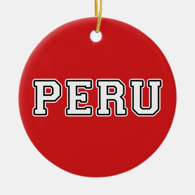Peru Ceramic Tree Decoration (Front)