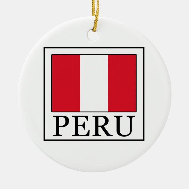 Peru Ceramic Tree Decoration (Front)