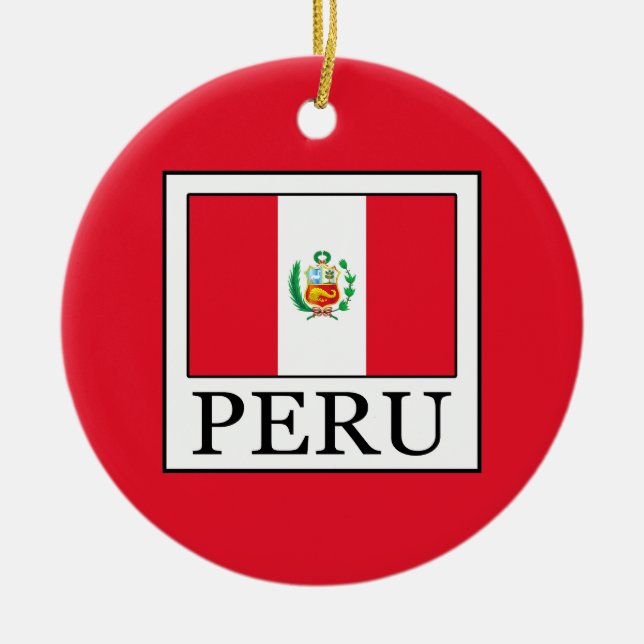 Peru Ceramic Tree Decoration (Front)