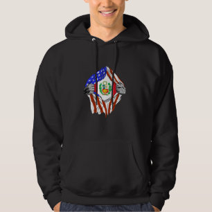Peru Chest USA Peruvian Flag Peruvian Pride Peruvi Hoodie