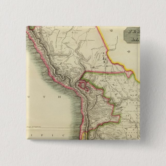 Peru, Chilli, La Plata 2 15 Cm Square Badge (Front)