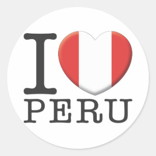 Peru Classic Round Sticker