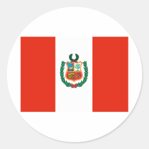 Peru Classic Round Sticker