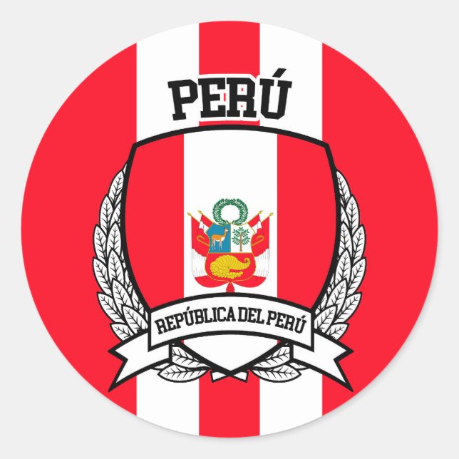 Peru Classic Round Sticker (Front)