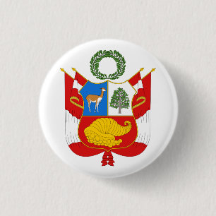 Peru Coat of Arms Button