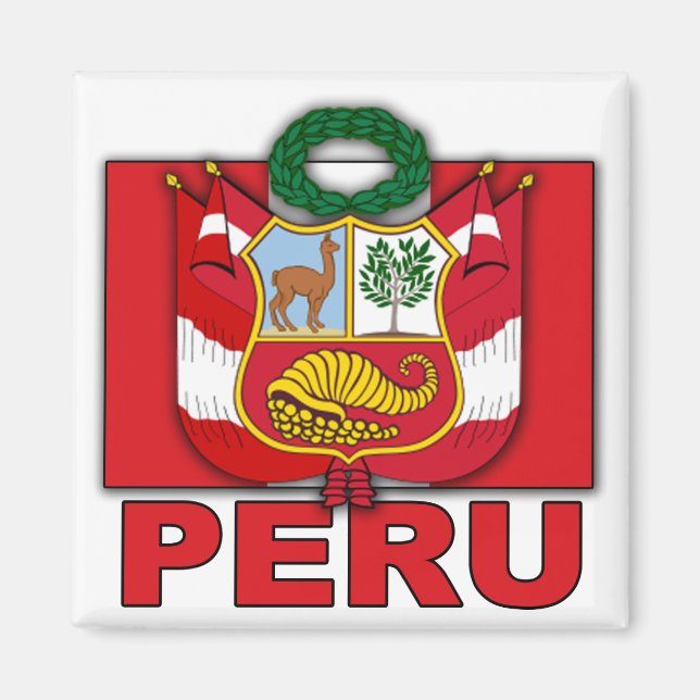 Peru Coat of Arms Magnet (Front)