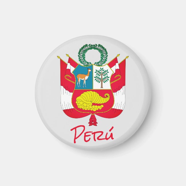 Peru Coat of Arms Magnet (Front)