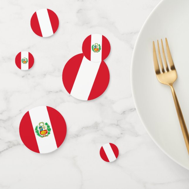 Peru Confetti, party, Peruvian Flag Confetti (Group)
