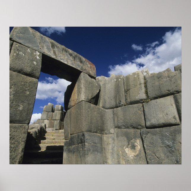 Peru, Cuzco, Sacsayhuaman fortress, good example Poster (Front)