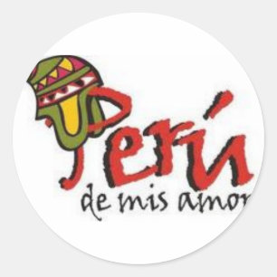PERU DE MIS AMORES CLASSIC ROUND STICKER