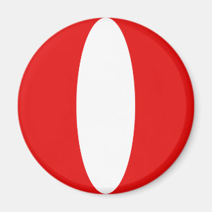Peru Fisheye Flag Magnet