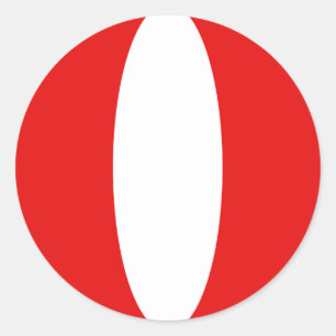 Peru Fisheye Flag Sticker